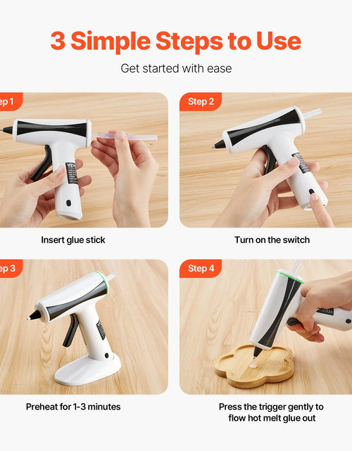 Load image into Gallery viewer, Cordless Hot Glue Gun Hot Melt Glue Gun with 20Pcs Sticks Rechargeable Battery
