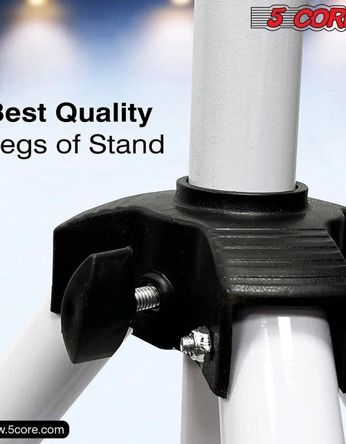 Load image into Gallery viewer, 5Core Speaker Stand Tripod Tall Adjustable 72 Inch DJ Studio Monitor Stands Pole Mount WHITE
