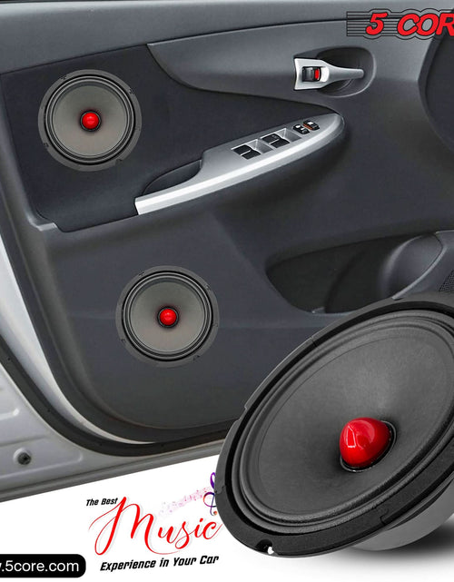 Load image into Gallery viewer, 5Core 8 Inch Midrange Door Speaker 500W PMPO Subwoofer W Aluminum Bullet 4Ω Sub Woofer
