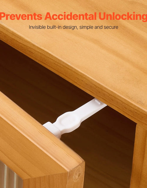 Load image into Gallery viewer, VEVOR Cabinet Latch Locks 12 Pack Child Safety Cabinet Locks Adhesive Invisible
