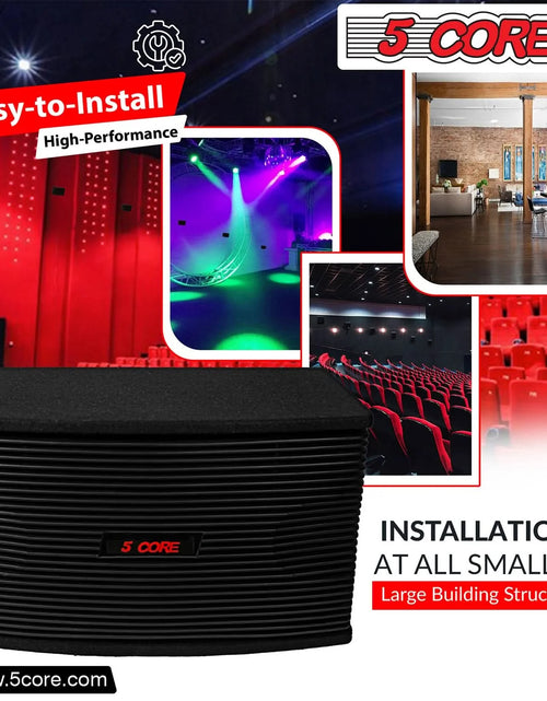 Load image into Gallery viewer, 5Core 8 Inch Car Subwoofer Box Black 800W Peak 8 Ohm Vented Trunk Speaker Sub Woofer
