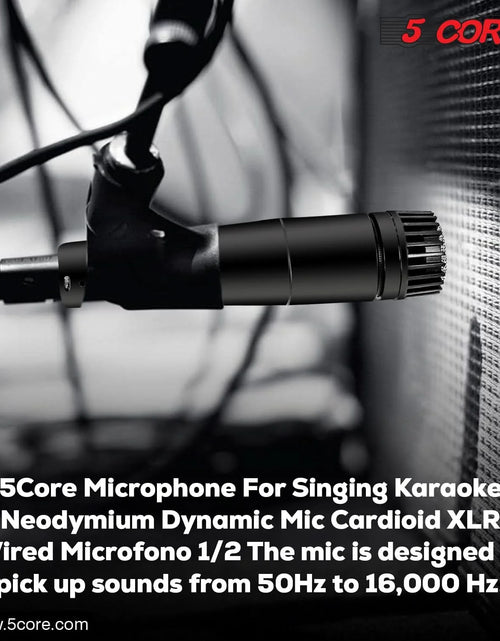 Load image into Gallery viewer, 5Core XLR Microphone Dynamic Mic Karaoke Singing Studio Microfono Handheld Mics
