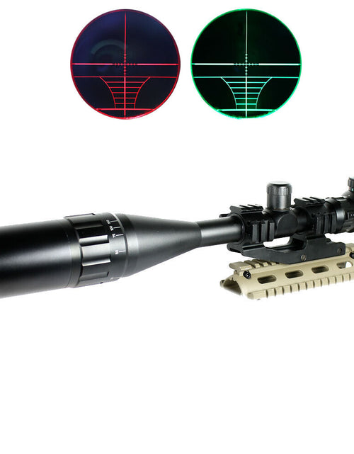 Load image into Gallery viewer, 6-24X50 Hunting Rifle Scope Red Green Dual Illuminated with PEPR Mount Sunshade
