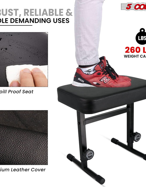Load image into Gallery viewer, 5CORE Keyboard Bench Piano Stool Thick Padded Seat Height Adjustable Keyboard Chair
