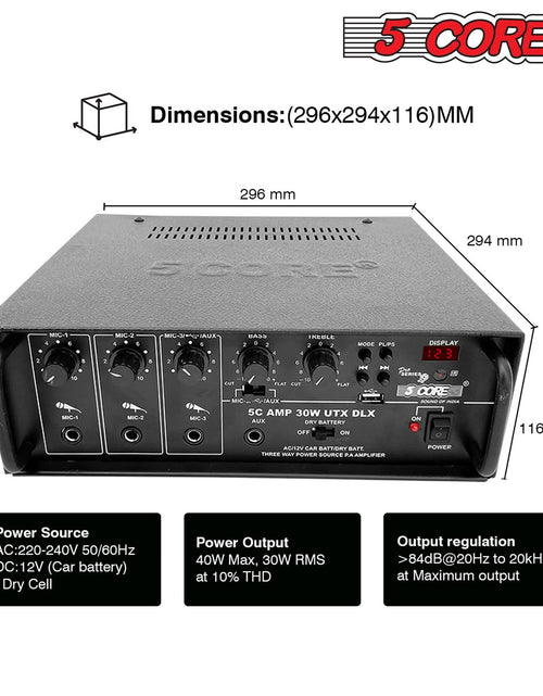 Load image into Gallery viewer, 5Core Audio System Combo 30W Amplifier 6.4” Wall Speakers 4 Piece 10W RMS Each Commercial Speaker System for Restaurant Office Cafe Bar
