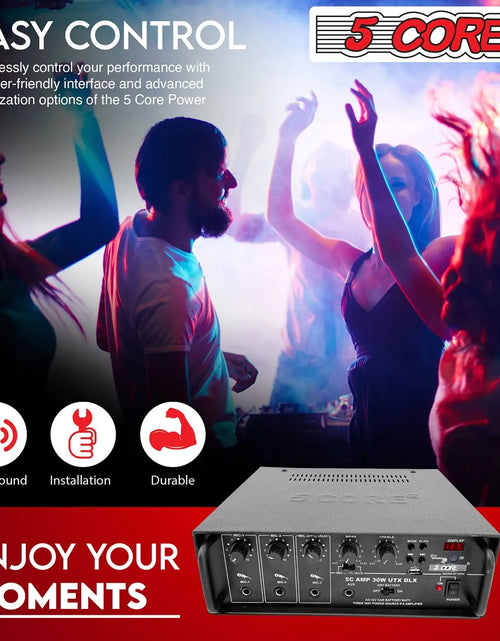 Load image into Gallery viewer, 5Core Audio System Combo 30W Amplifier 6.4” Wall Speakers 4 Piece 10W RMS Each Commercial Speaker System for Restaurant Office Cafe Bar

