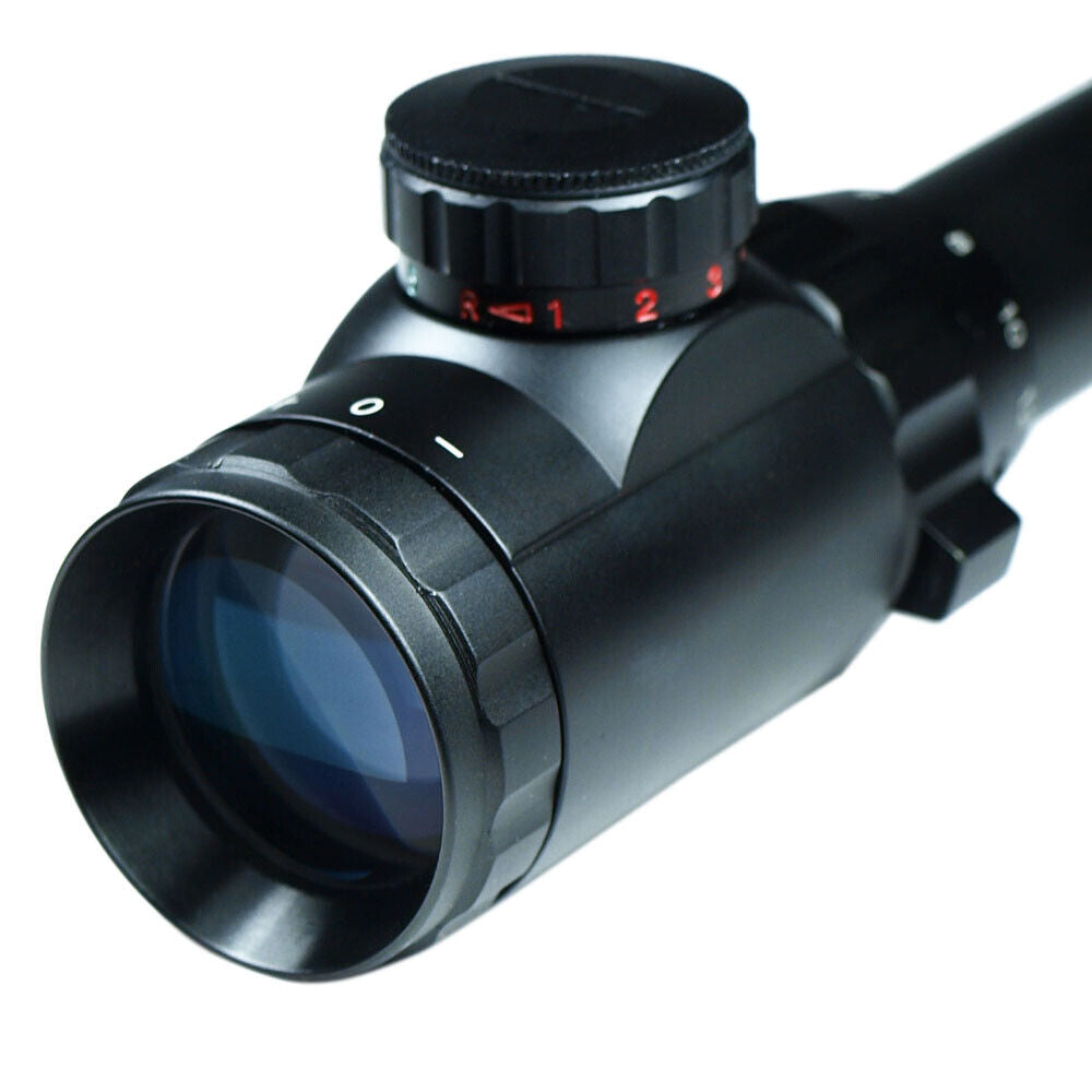 6-24X50 Hunting Rifle Scope Red Green Dual Illuminated with PEPR Mount Sunshade