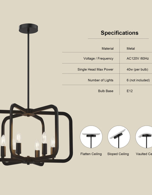 Load image into Gallery viewer, Electronic Candle Chandelier Light Fixture
