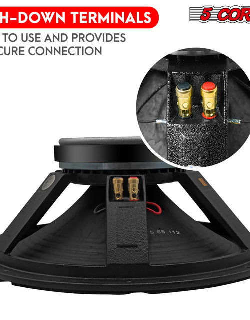Load image into Gallery viewer, 5Core 15 Inch Subwoofer Speaker 3500W Peak 8Ohm Aluminum PA Replacement DJ Sub Woofer
