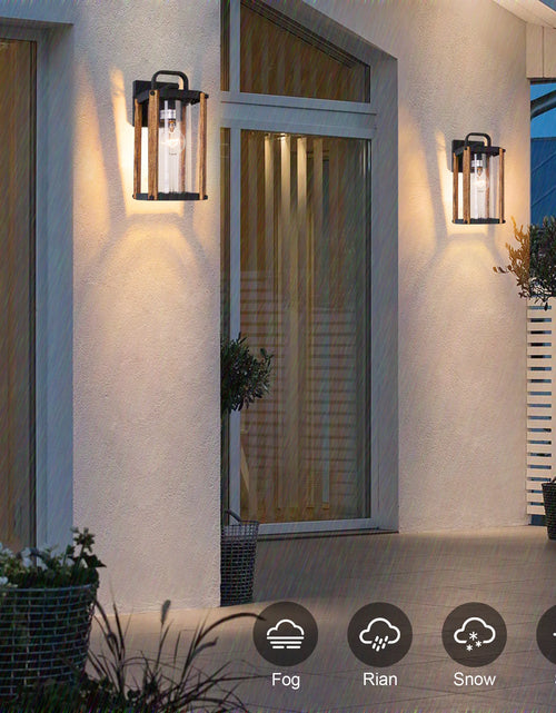 Load image into Gallery viewer, Outdoor Wood Grain Porch Lights
