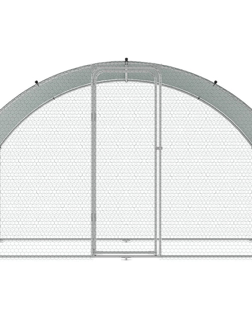 Load image into Gallery viewer, VEVOR Chicken Coop, 9.8X6.5X6.5Ft Walk-In Large Metal Chicken Run for Yard with Waterproof Cover, Doom Roof Hen House with Security Lock for Outdoor and Backyard, Farm, Duck Rabbit Cage Poultry Pen

