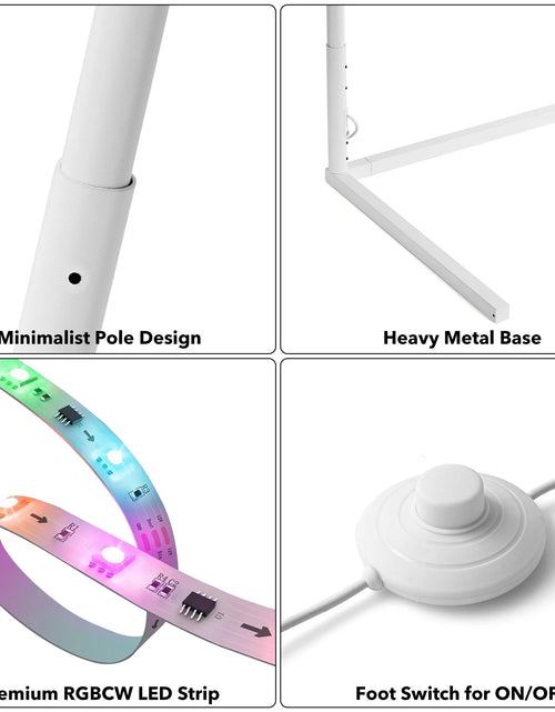 Load image into Gallery viewer, RGBCW Corner Floor Lamp - White
