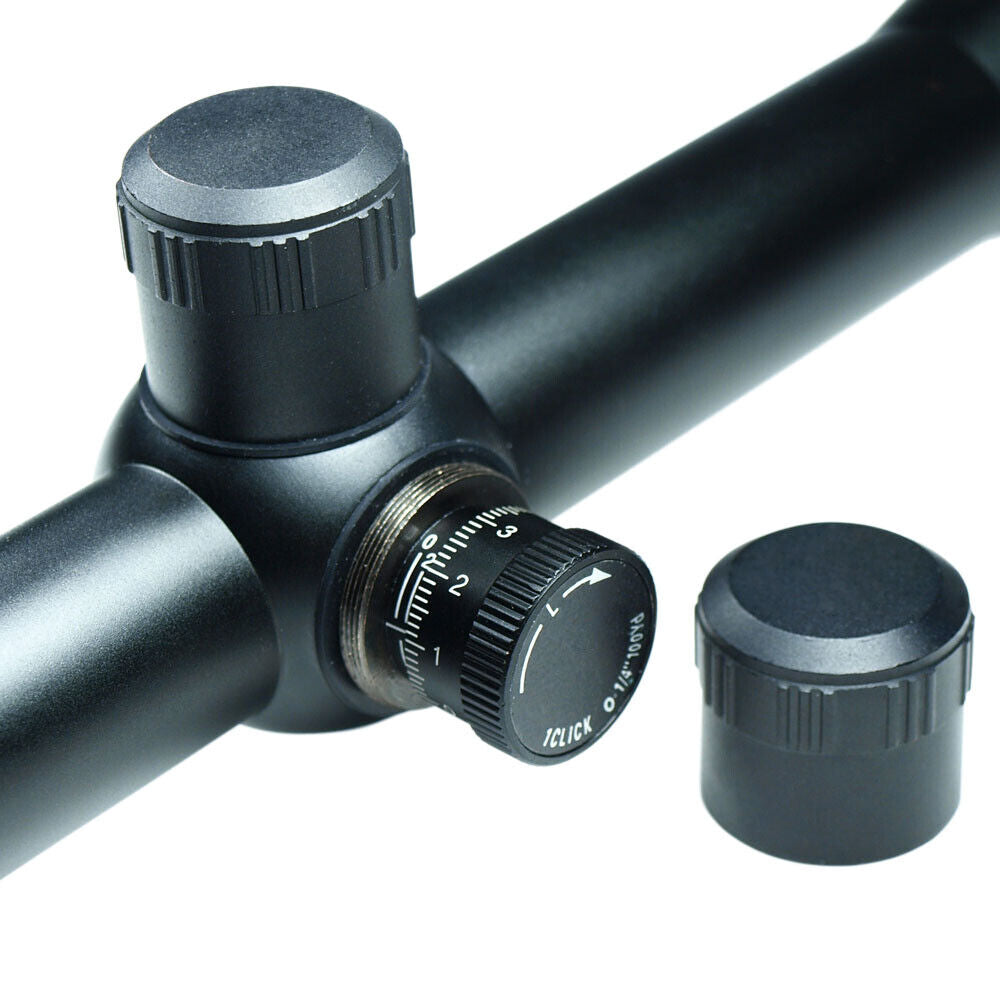 6-24X50 Hunting Rifle Scope Red Green Dual Illuminated with PEPR Mount Sunshade