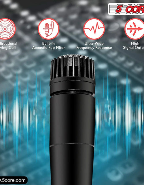 Load image into Gallery viewer, 5Core XLR Microphone Dynamic Mic Karaoke Singing Studio Microfono Handheld Mics
