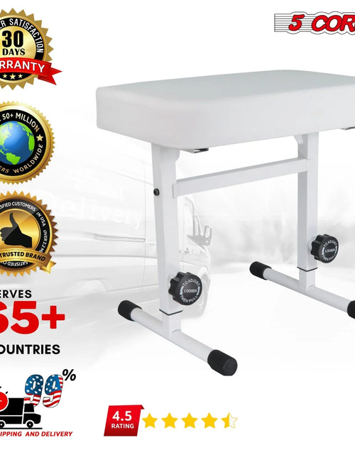 Load image into Gallery viewer, 5CORE Keyboard Bench Piano Stool Thick Padded Seat Height Adjustable Keyboard Chair
