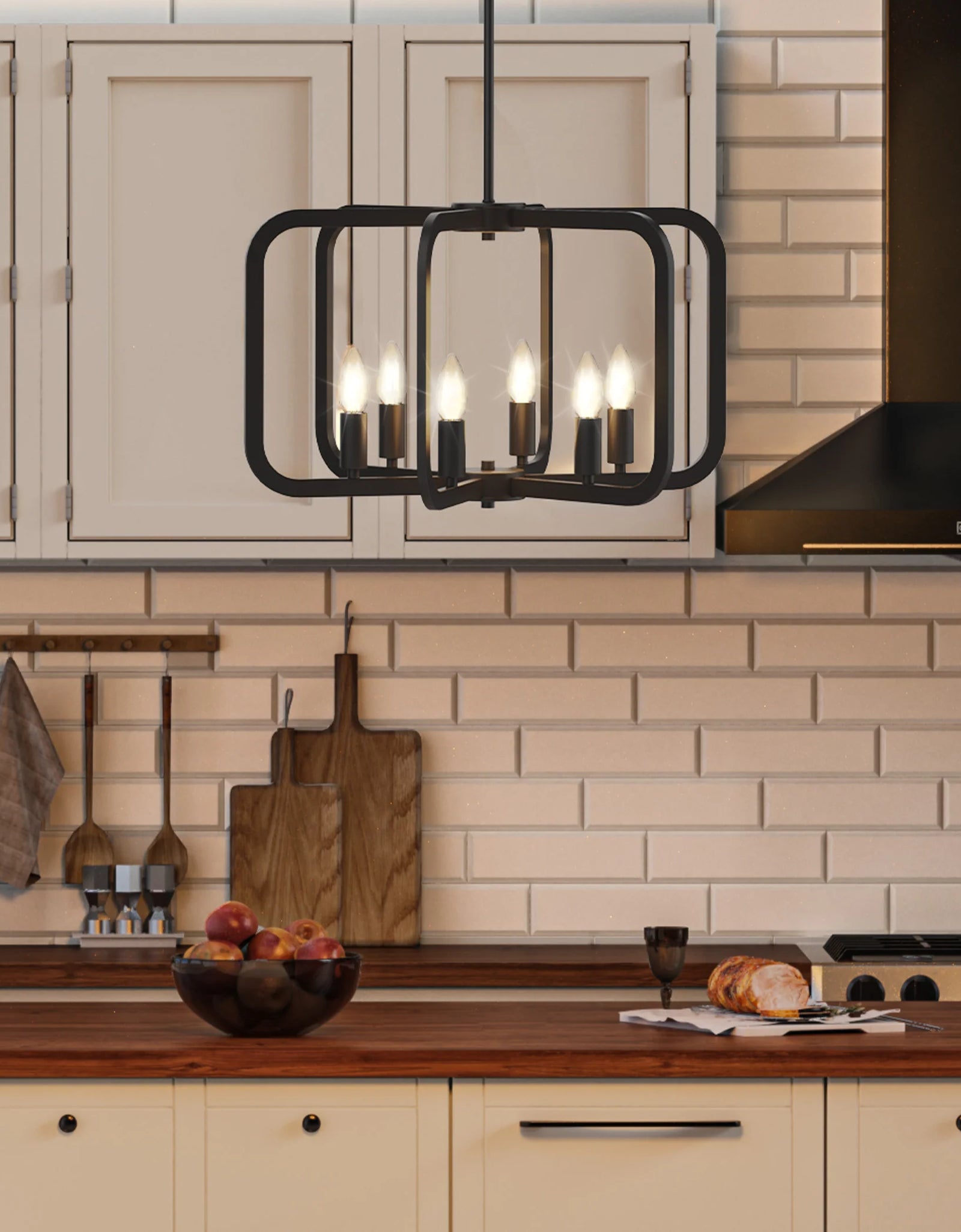 Electronic Candle Chandelier Light Fixture