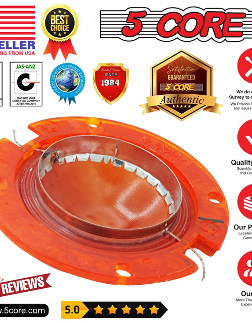Load image into Gallery viewer, 5 Core Voice Coil Diaphragm • Phenolic 2&quot; Voice Coils • for Compression Horn Driver
