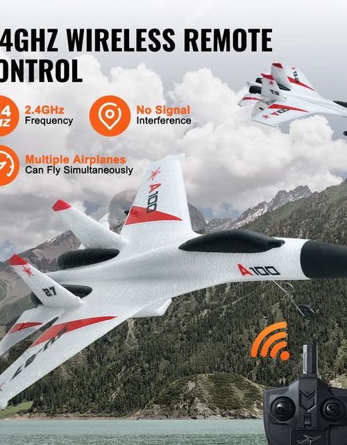 Load image into Gallery viewer, VEVOR RC Airplane Fighter EPP Foam RC Plane Toy 2.4Ghz Remote Control 3D/6G Mode
