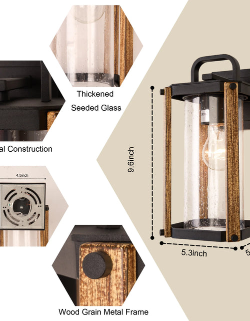 Load image into Gallery viewer, Outdoor Wood Grain Porch Lights
