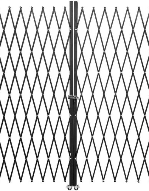 Load image into Gallery viewer, VEVOR Double Folding Security Gate, 7.1&#39; H X 12.5&#39; W Folding Door Gate, Steel Accordion Security Gate, Flexible Expanding Security Gate, 360¡Ã Rolling Barricade Gate, Scissor Gate or Door with Keys
