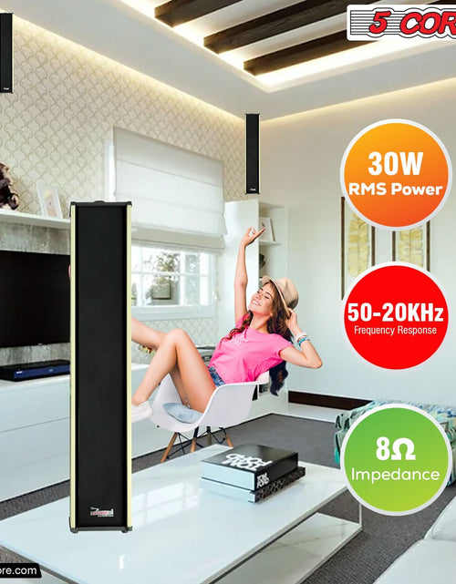 Load image into Gallery viewer, 5Core Outdoor Speakers Stereo in Wall 300W Peak Passive Home Audio System
