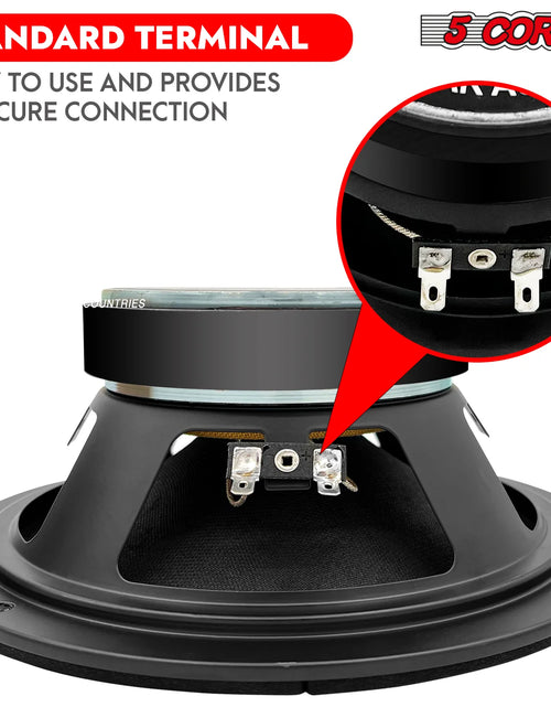 Load image into Gallery viewer, 5Core 8 Inch Midrange Door Speaker 580W PMPO Subwoofer W Aluminum Bullet 8O Sub Woofer
