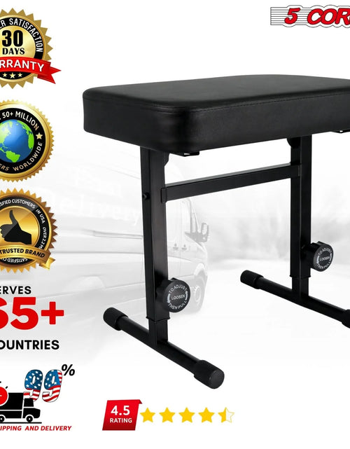 Load image into Gallery viewer, 5CORE Keyboard Bench Piano Stool Thick Padded Seat Height Adjustable Keyboard Chair
