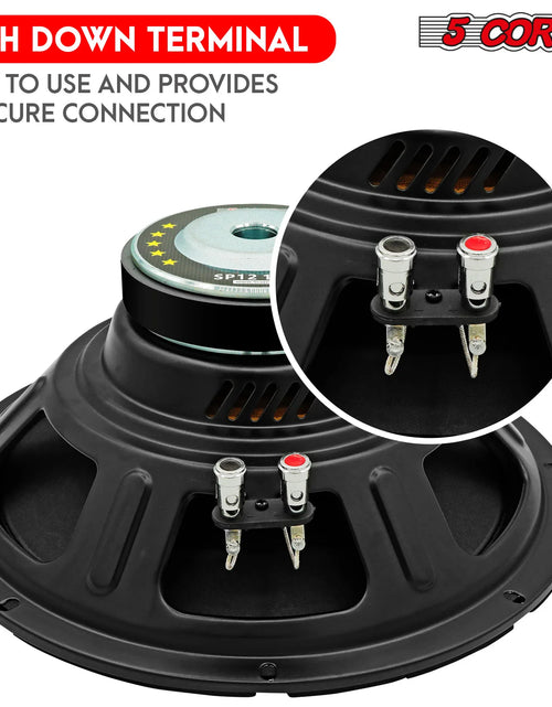 Load image into Gallery viewer, 5Core 12 Inch DJ Subwoofer Speaker 200W Peak 8Ohm Audio Replacement Sub Woofer
