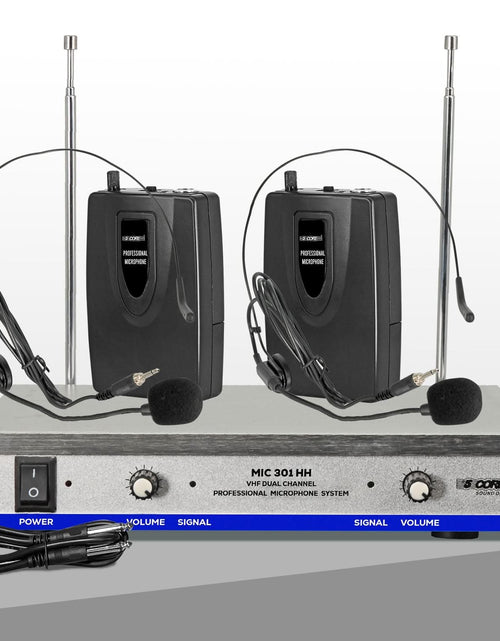 Load image into Gallery viewer, 5Core Wireless Microphones W 2 Headset Portable Mini Microfono Inalambricos + Receiver 165Ft Range
