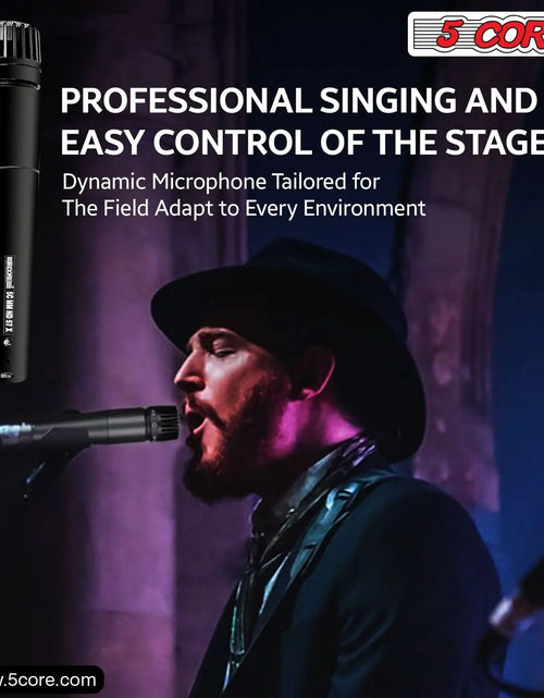 Load image into Gallery viewer, 5Core XLR Microphone Dynamic Mic Karaoke Singing Studio Microfono Handheld Mics
