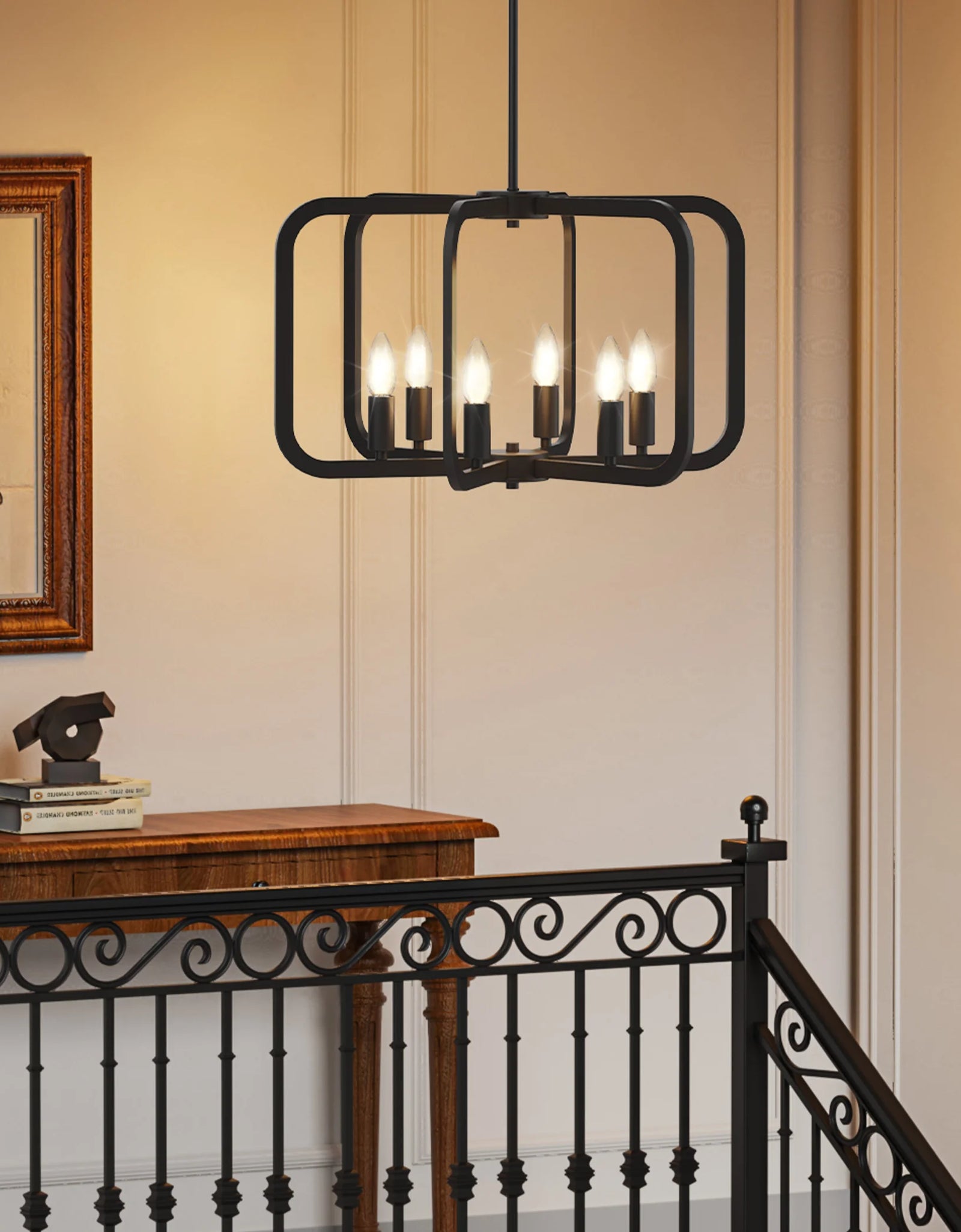 Electronic Candle Chandelier Light Fixture