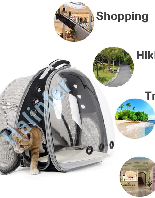 Load image into Gallery viewer, Cat Bubble Backpack Carrier, Space Capsule Transparent Pet Carrier Backpack for Small Dog, Pet Carrying Hiking Traveling Backpack
