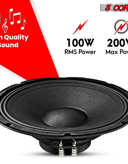 Load image into Gallery viewer, 5Core 12 Inch DJ Subwoofer Speaker 200W Peak 8Ohm Audio Replacement Sub Woofer
