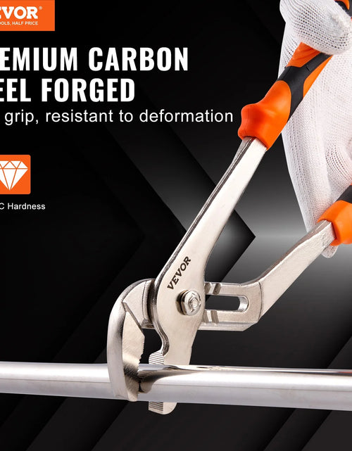 Load image into Gallery viewer, VEVOR 3-Piece Groove Joint Pliers Set, 12/10/8 Inch, Heat-Treated High Carbon Steel Water Pump Pliers, Button Quick Adjustable Pliers for Home Repair, Gripping, Nuts, Bolts, Pipes, Fittings
