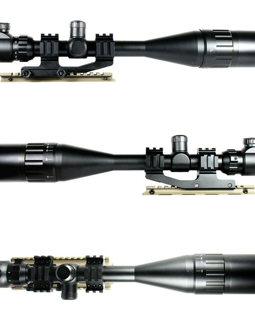 Load image into Gallery viewer, 6-24X50 Hunting Rifle Scope Red Green Dual Illuminated with PEPR Mount Sunshade

