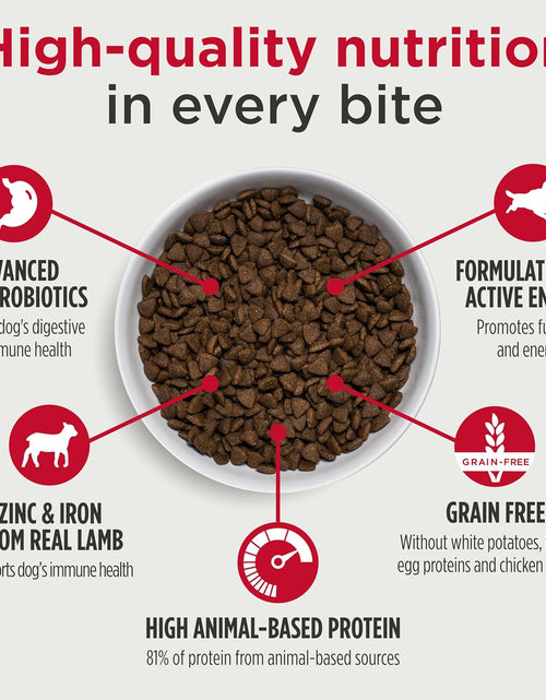 Load image into Gallery viewer, Adult Dog Food: Grain Free, All Natural Dry Pet Kibble for Large and Small Breed Dogs - Lamb, Salmon, or Turkey Recipe
