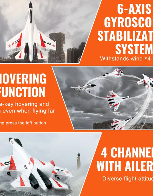 Load image into Gallery viewer, VEVOR RC Airplane Fighter EPP Foam RC Plane Toy 2.4Ghz Remote Control 3D/6G Mode
