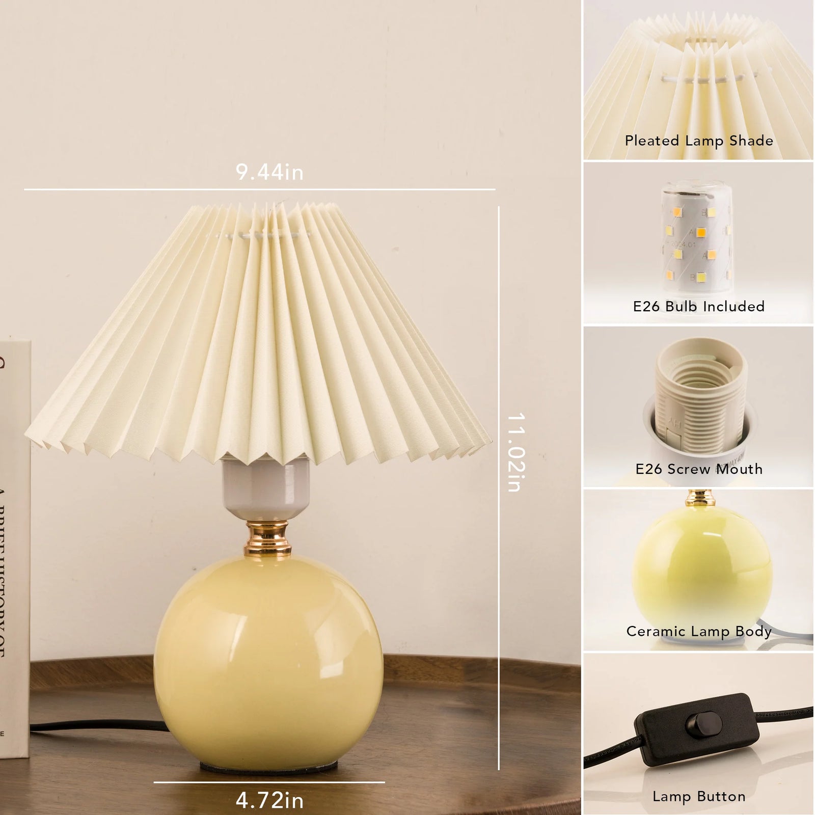 Pottery Ceramics Table Lamp