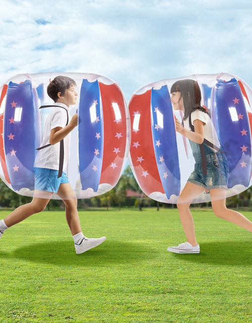 Load image into Gallery viewer, VEVOR Inflatable Bumper Balls 2-Pack 4FT/1.2M PVC Sumo Zorb Balls for Kid &amp; Teen
