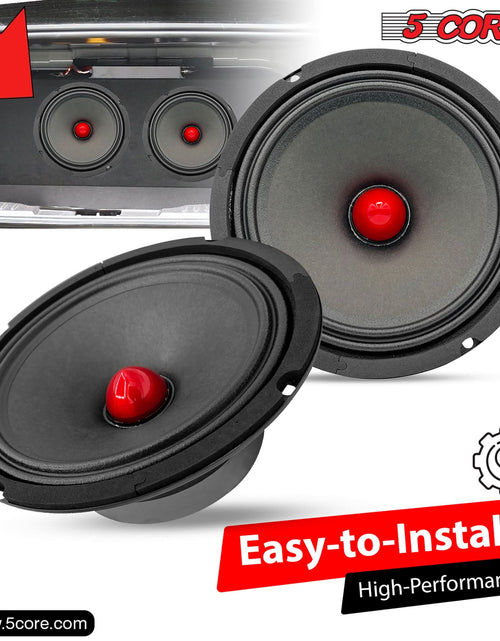 Load image into Gallery viewer, 5Core 8 Inch Midrange Door Speaker 500W PMPO Subwoofer W Aluminum Bullet 4Ω Sub Woofer
