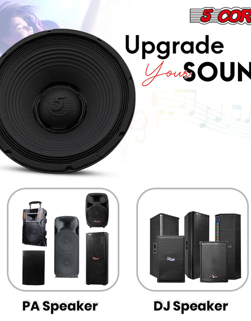 Load image into Gallery viewer, 5Core 15 Inch Subwoofer Speaker 3500W Peak 8Ohm Aluminum PA Replacement DJ Sub Woofer
