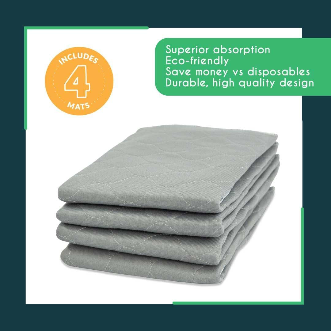 Washable Pee Pads for Dogs | Reusable Puppy Pads and Whelping Pads | Waterproof, Absorbent, Easy Cleanup | Tons of Uses in Home | Single Purchase, Reduces Waste