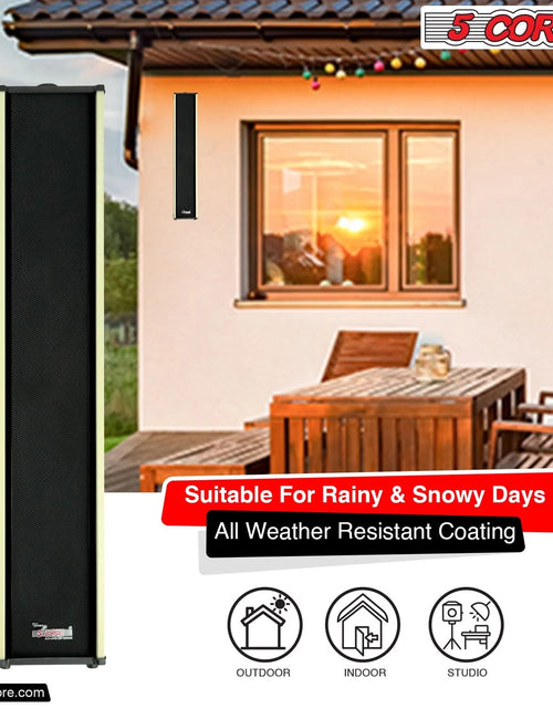 Load image into Gallery viewer, 5Core Outdoor Speakers Stereo in Wall 300W Peak Passive Home Audio System
