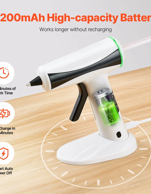 Load image into Gallery viewer, Cordless Hot Glue Gun Hot Melt Glue Gun with 20Pcs Sticks Rechargeable Battery
