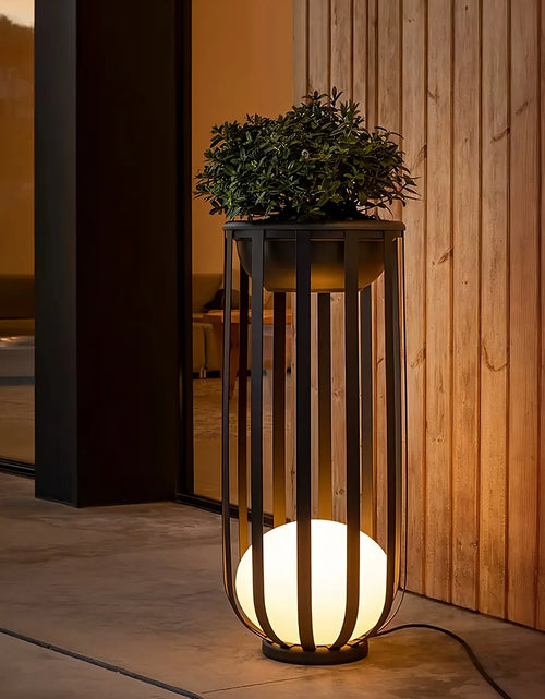 Load image into Gallery viewer, Outdoor Solar Power LED Plant Stand
