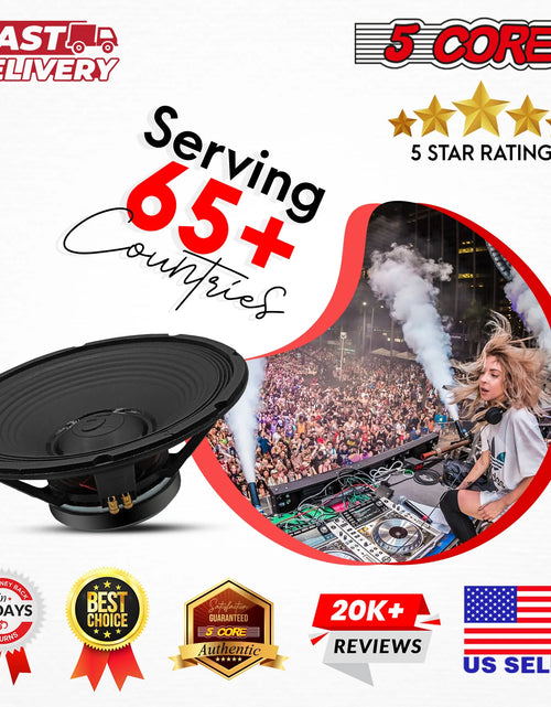 Load image into Gallery viewer, 5Core 15 Inch Subwoofer Speaker 3500W Peak 8Ohm Aluminum PA Replacement DJ Sub Woofer

