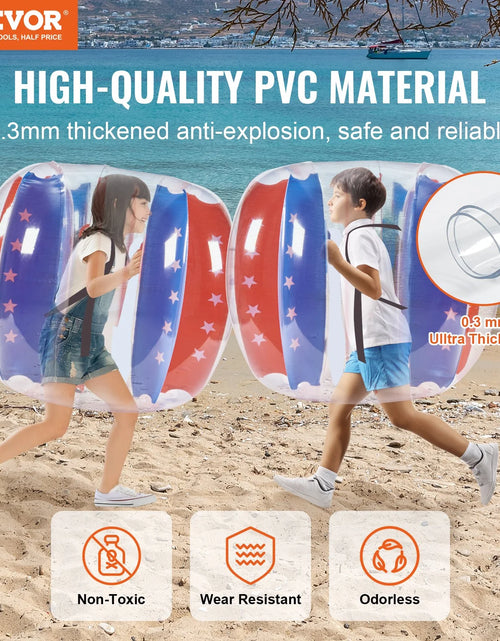 Load image into Gallery viewer, VEVOR Inflatable Bumper Balls 2-Pack 4FT/1.2M PVC Sumo Zorb Balls for Kid &amp; Teen
