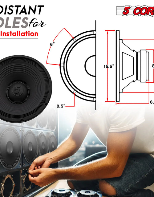 Load image into Gallery viewer, 5Core 15 Inch Subwoofer Speaker 3500W Peak 8Ohm Aluminum PA Replacement DJ Sub Woofer
