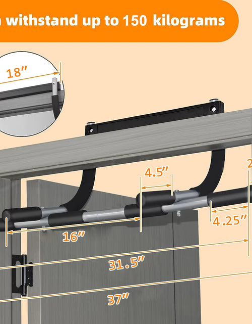 Load image into Gallery viewer, Horizontal Bar Pull-Up Indoor Device Fitness Equipment Sports Training Punch-Free Parallel Bars Door Frame Pull-Up Bar
