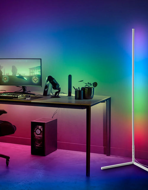 Load image into Gallery viewer, RGBCW Corner Floor Lamp - White
